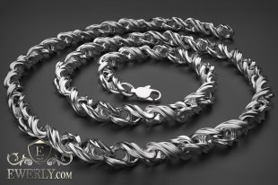 Авторський ланцюжок зі срібла 14, фото